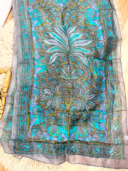 Floral Silk Scarf