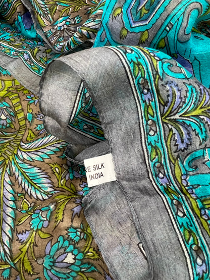 Floral Silk Scarf