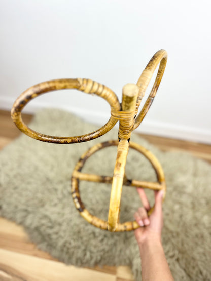 Boho Bamboo Towel Rack