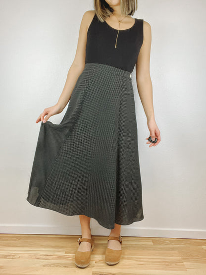 Liz Claiborne Polka Dot Midi Skirt
