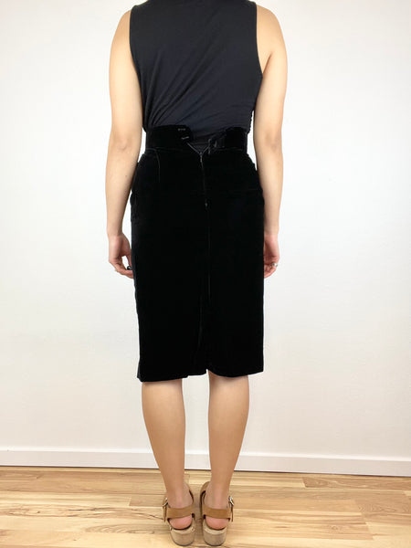 Jones New York Velvet Midi Skirt